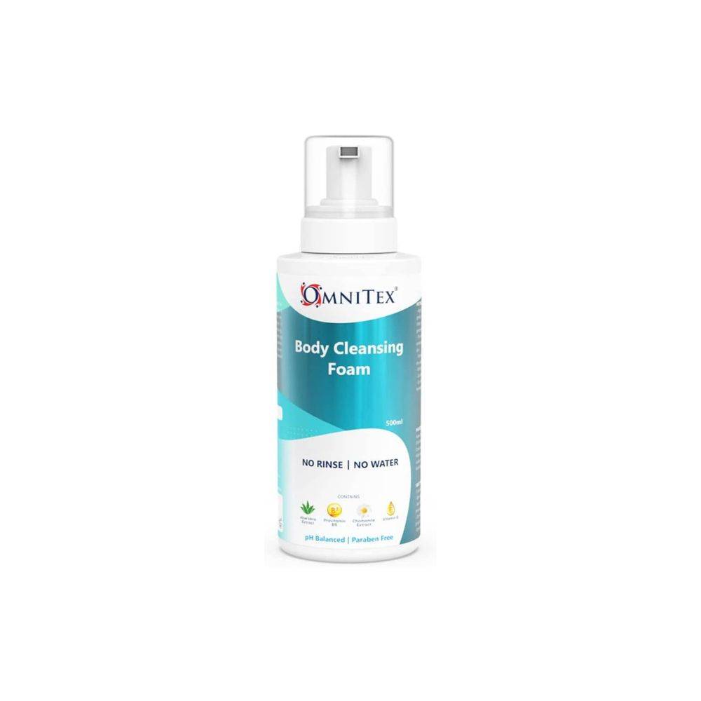 Omnitex 500ml Schiuma Detergente per il Corpo Senza Risciacquo