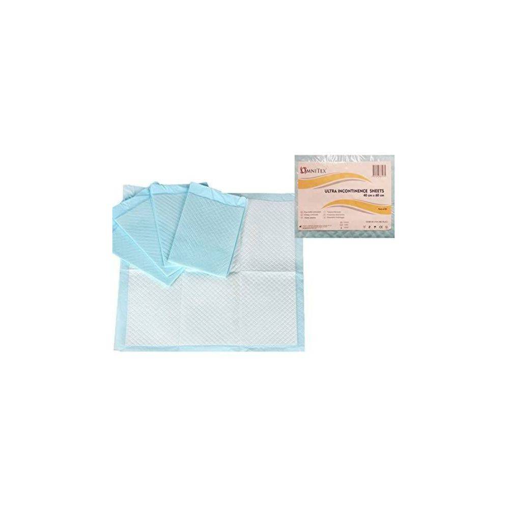 Lenzuolini per incontinenza su sedia ultra usa e getta Omnitex 40 x 60 cm, confezione da 25