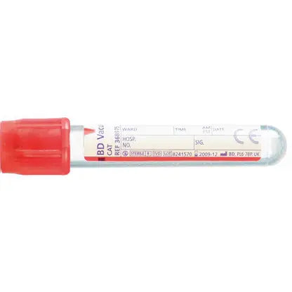 Provette per prelievo di sangue con siero rosso BD Vacutainer da 4 ml