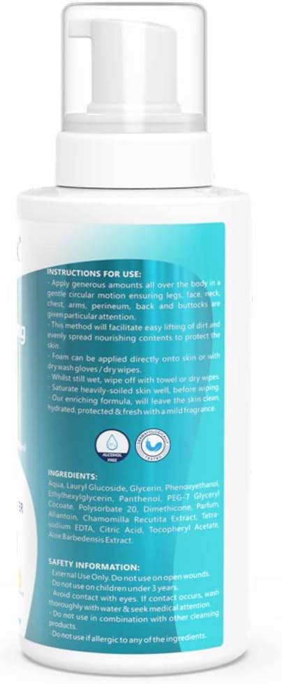 Omnitex 500ml Schiuma Detergente per il Corpo Senza Risciacquo