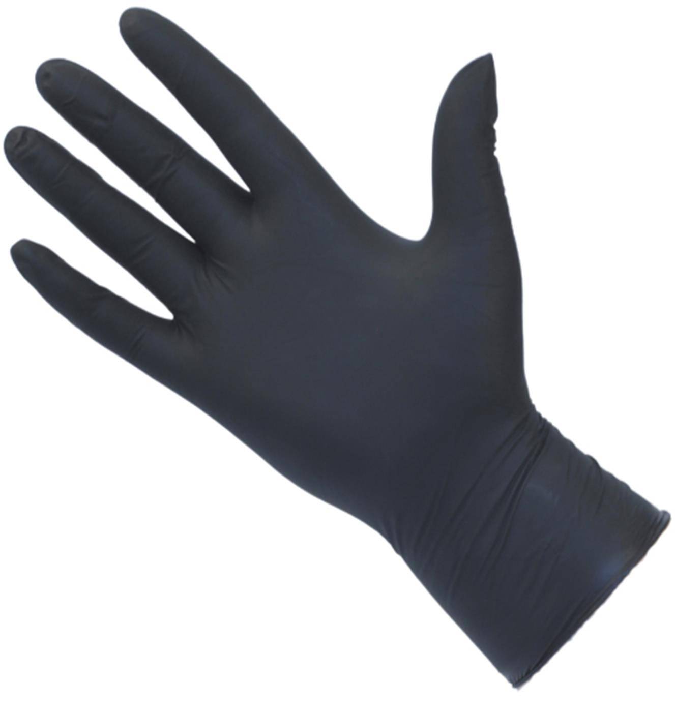Guanti PRO UltraGRIP in nitrile nero Confezione da 100