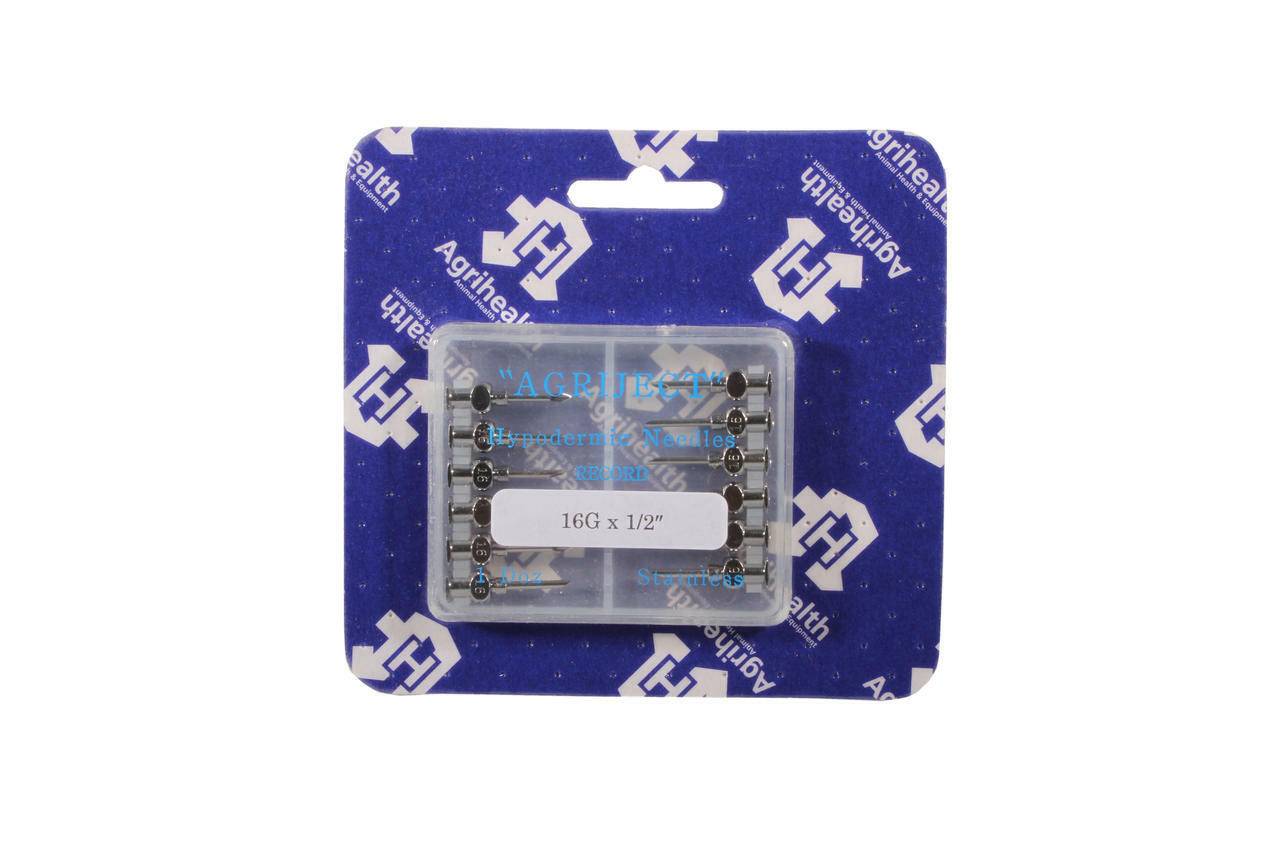 Aghi Agriject Record Fit da 16 g 1/2 pollice x 12