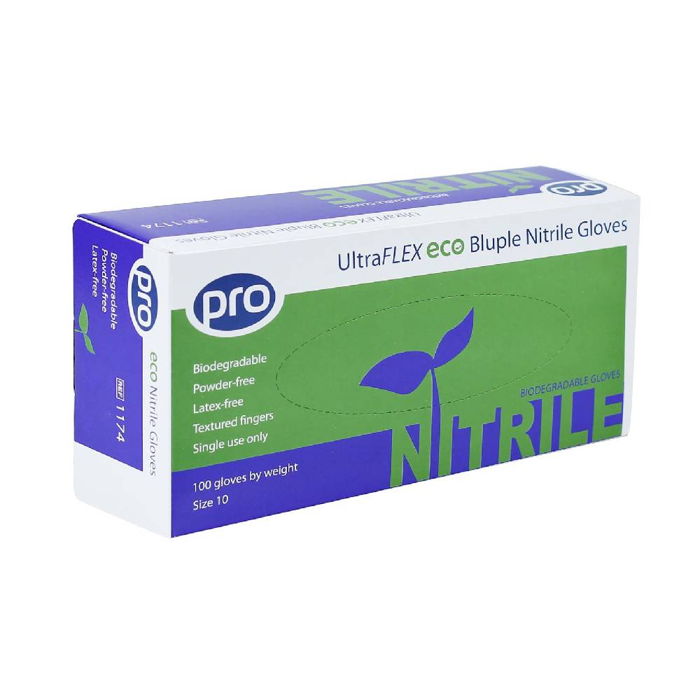 Guanti in nitrile PRO UltraFLEX Eco Bluple Scatola da 100
