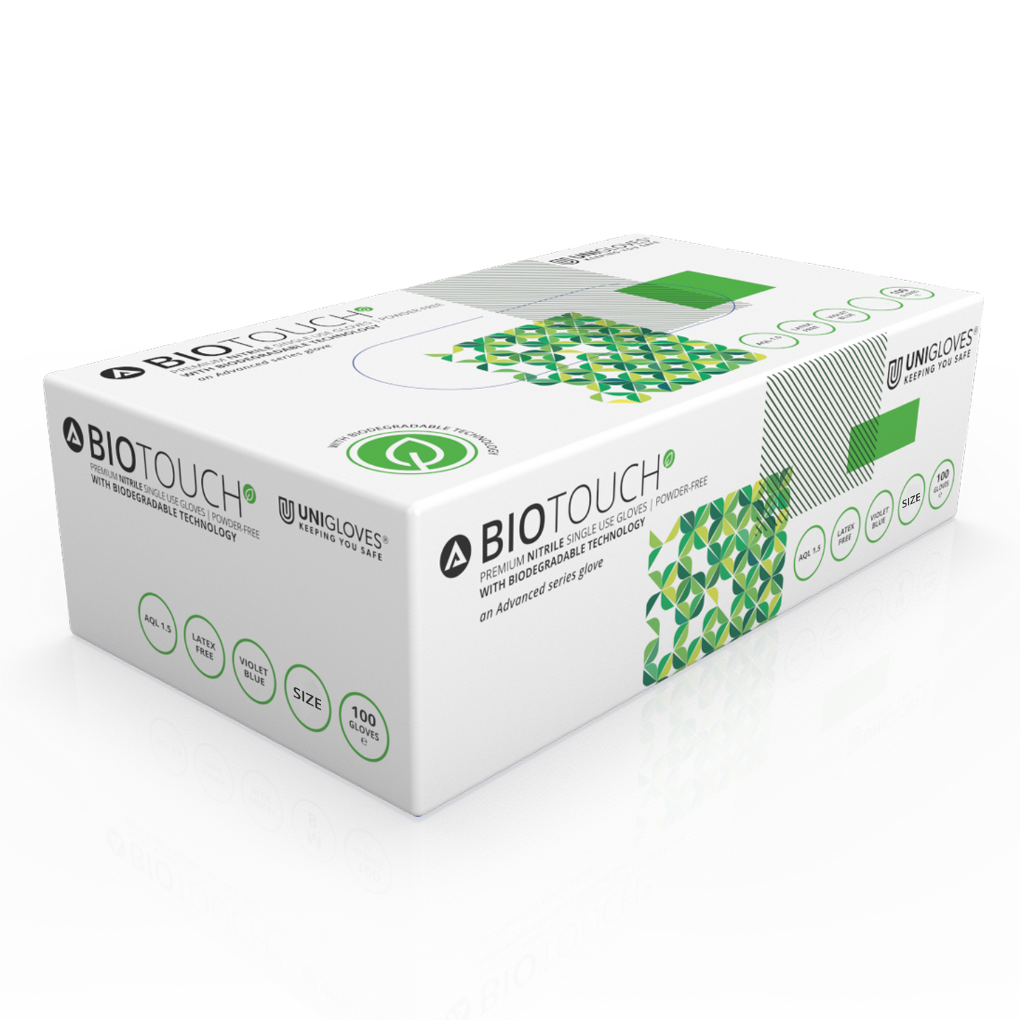 Guanti in nitrile Biotouch Violet Blue Box da 100