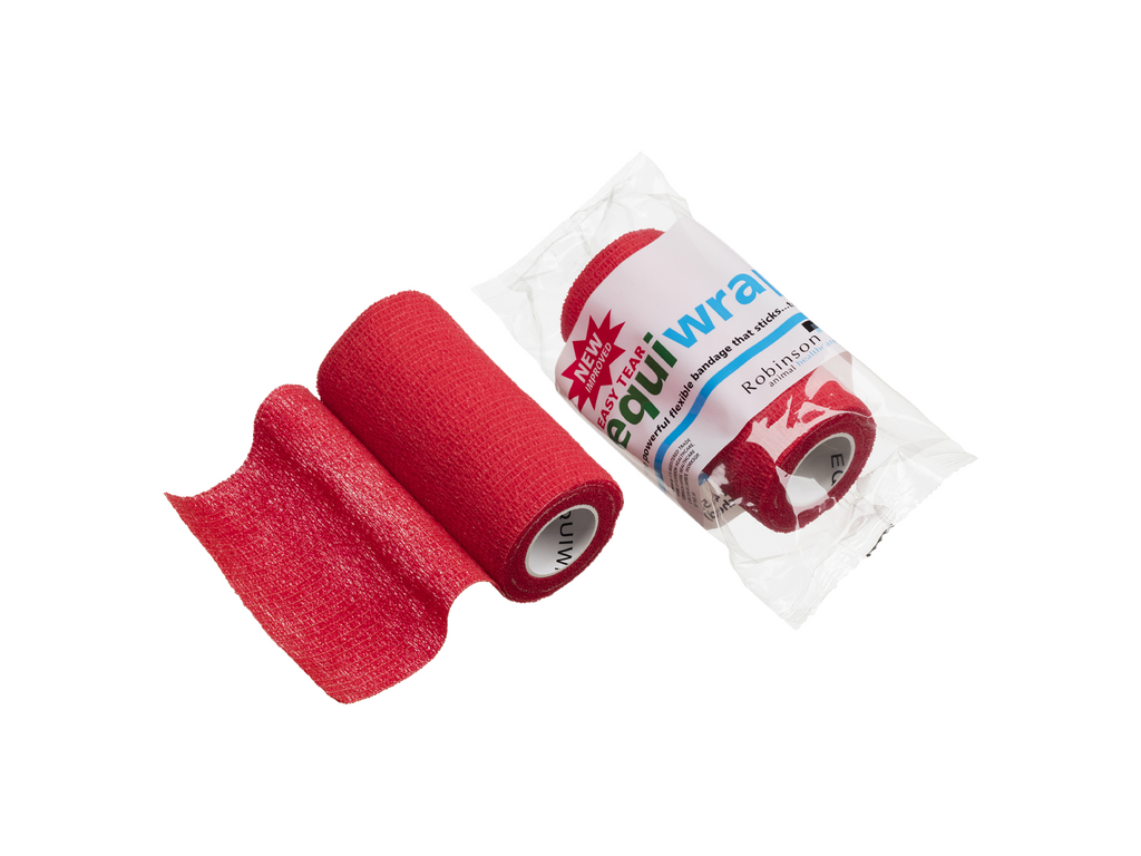 Benda coesiva Equiwrap da 10 cm x 4,5 m, rossa
