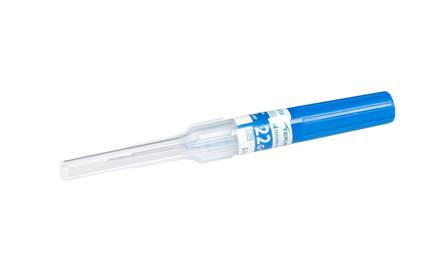 Catetere Terumo Surflash IV da 22 g e 1 pollice, 35 ml/min