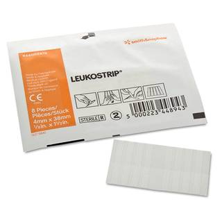 4mm x 38mm Leukostrip Wound Closure Strips 8 strips