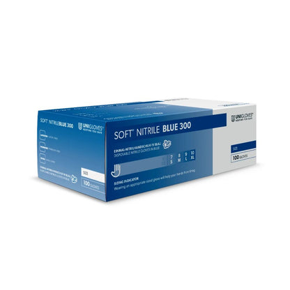 Nitrile morbido blu 300 senza polvere