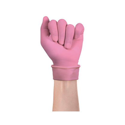 Guanti da visita in nitrile rosa Ansell Micro-Touch NitraFree, confezione da 100