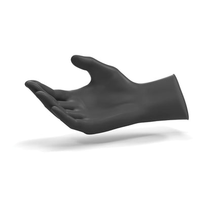 Guanti da visita in nitrile neri Ansell Microflex MidKnight Touch, confezione da 100