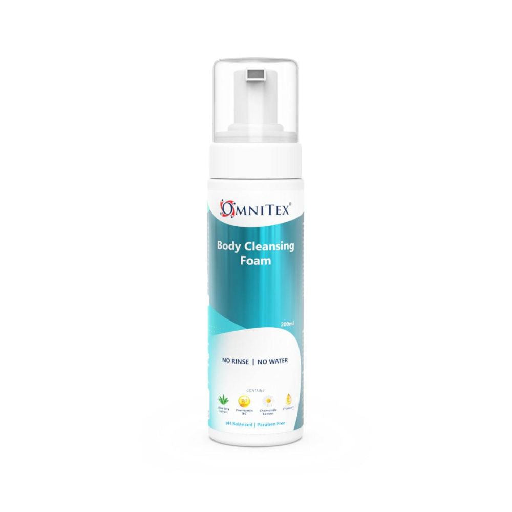 Omnitex 200ml Schiuma Detergente per il Corpo Senza Risciacquo