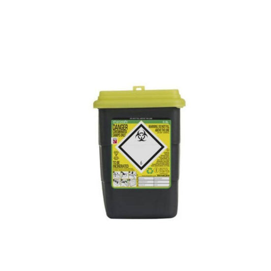 Contenitore per rifiuti pericolosi giallo da 0,8 litri
