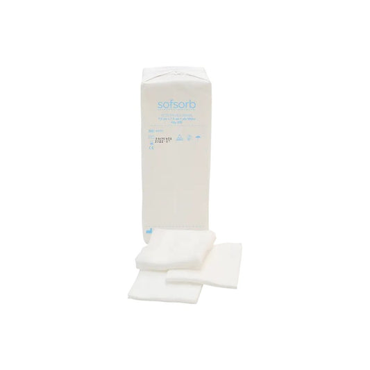 Tamponi in tessuto non tessuto Sofsorb a 4 strati da 7,5 cm x 7,5 cm, confezione da 200