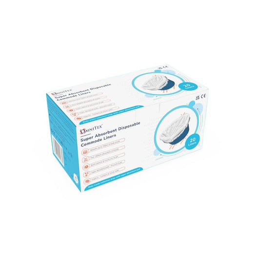 Fodere per WC/letto monouso Omnitex da 2500 ml, confezione da 20