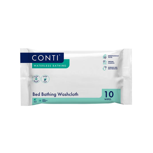 Conti - Salvietta da bagno per letto, leggermente profumata, 10 panni