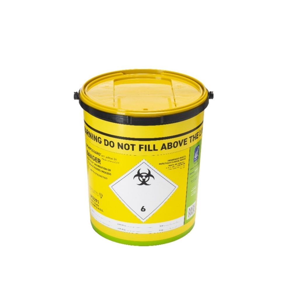 Contenitore per oggetti taglienti Sharpsguard giallo da 22 litri