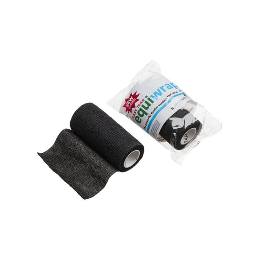 Benda coesiva Equiwrap da 10 cm x 4,5 m, nera