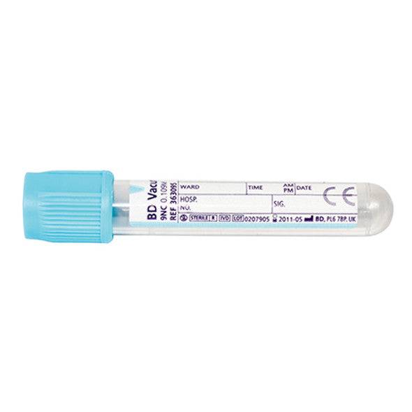 Provette per prelievo di sangue con citrato blu BD Vacutainer da 2,7 ml