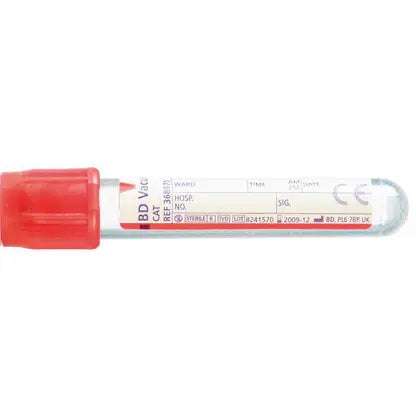 Provette per prelievo di sangue con siero rosso BD Vacutainer da 4 ml