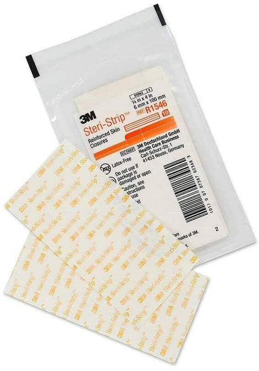 3M Steri-Strip 6mm x 100mm Reinforced Skin Closures (pack 10) R1546 UKMEDI.CO.UK