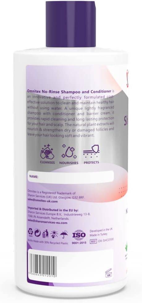 Shampoo e Balsamo Senza Risciacquo Omnitex 500ml
