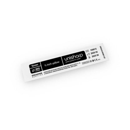Aghi Unisharp gialli da 0,5 pollici da 30 g
