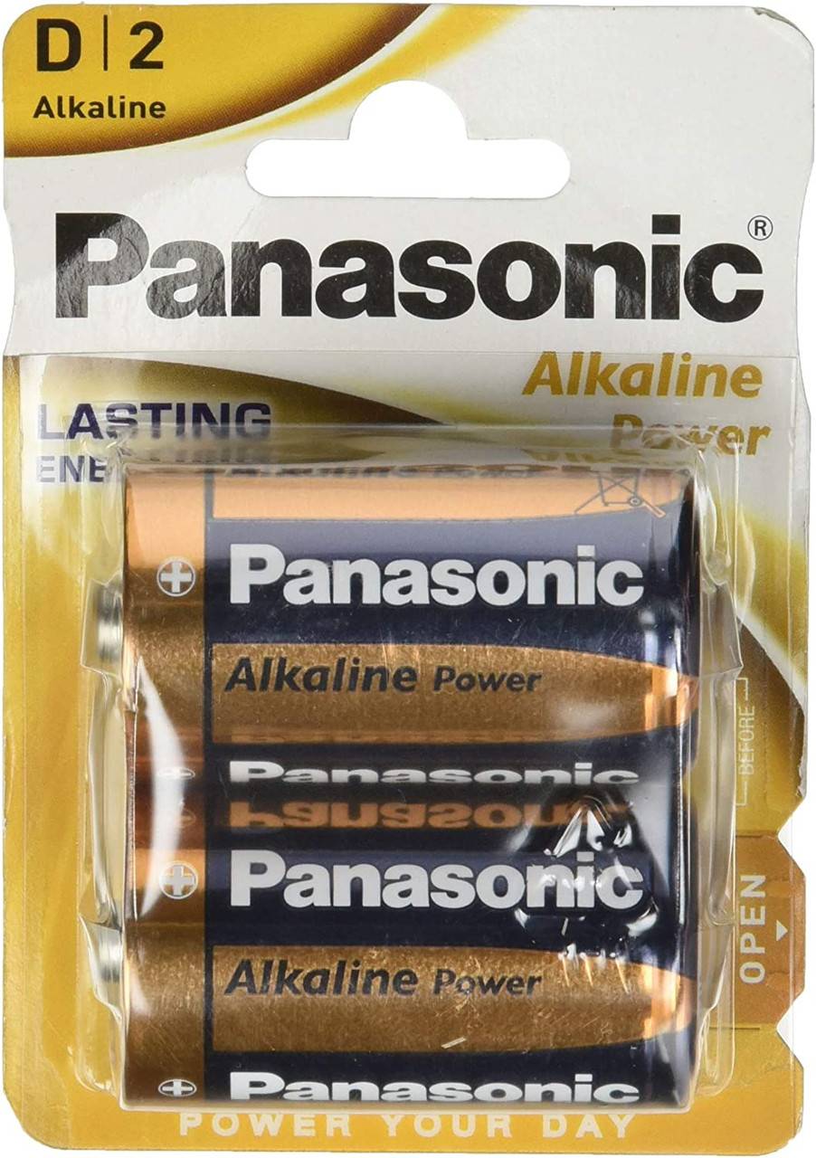 Confezione da 2 batterie Panasonic D-Cell