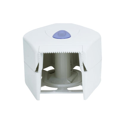 PRO Mini Jumbo Toilet Roll Dispenser White Plastic