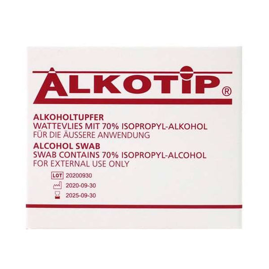 Alkotip 70% tamponi imbevuti di alcol pre-iniezione, confezione da 250