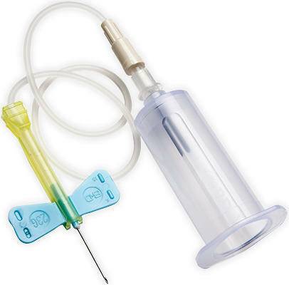 Set di tubi per la raccolta del sangue BD Vacutainer Safety Lok blu da 23 g da 12 pollici