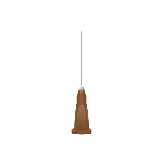 26g Brown 1 inch Unisharp Needles (25mm x 0.45mm) UN UKMEDI.CO.UK