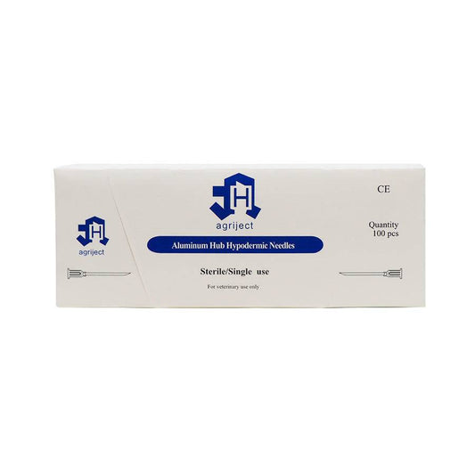 Mozzo in alluminio per aghi monouso Agriject da 16 g e 1,5 pollici