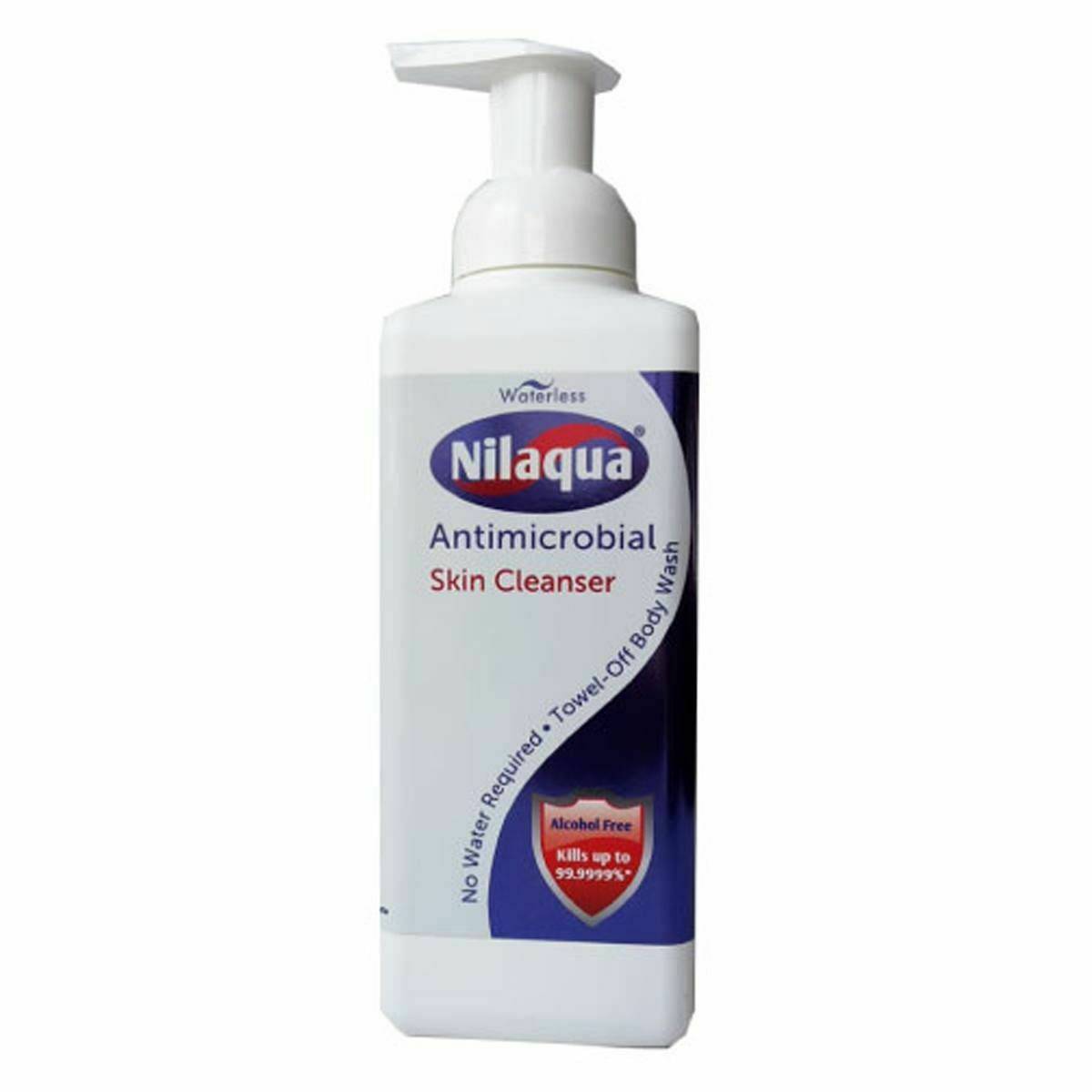 Detergente in schiuma antimicrobico per pazienti Nilaqua senza acqua - 500 ml