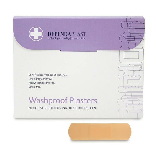 Dependaplast Washproof Plasters - 7cm x 2cm x 100 533 UKMEDI.CO.UK