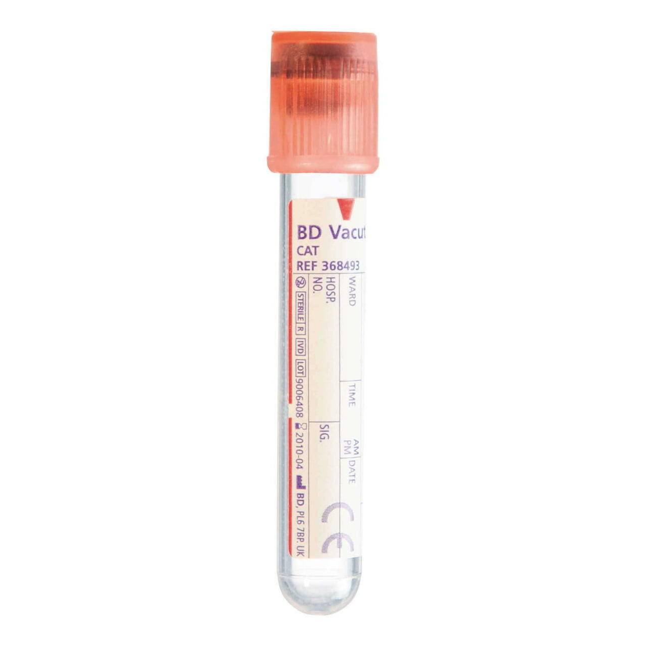 Provette per prelievo di sangue rosso BD Vacutainer Tube Serum da 6 ml