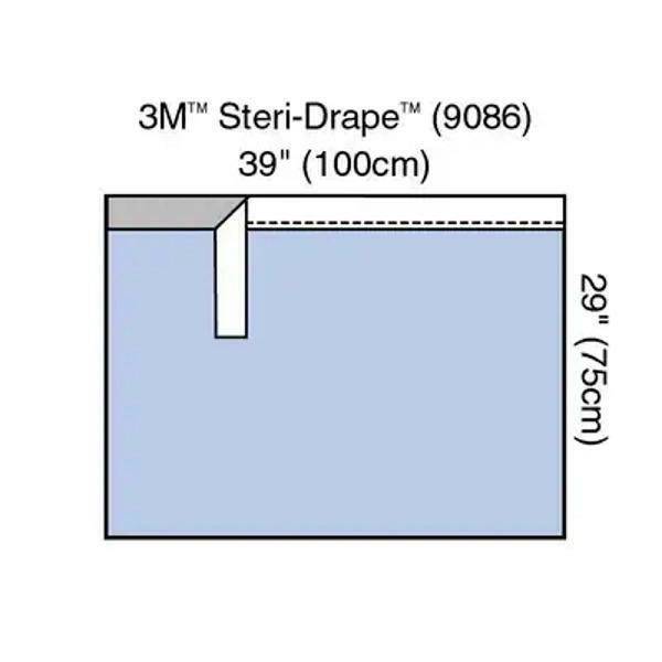 Telo asciugamano adesivo 3M Steri-Drap 100 cm x 75 cm