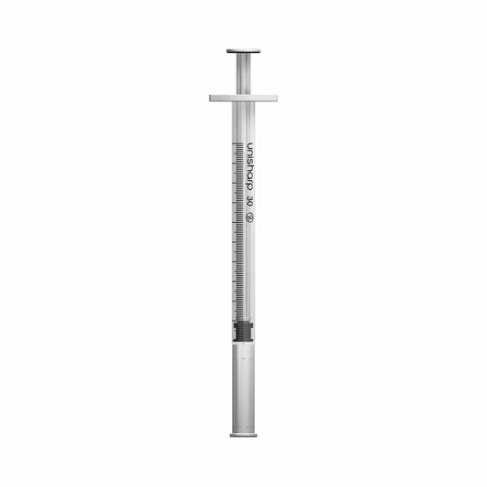 Siringa e ago Unisharp da 1 ml, 0,5 pollici, 30 g, u100