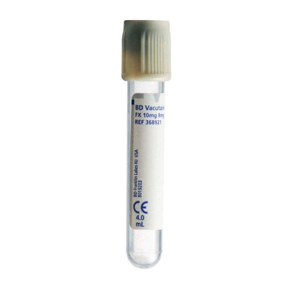 BD Vacutainer Tube Provette per prelievo di sangue grigio fluoro/ossalato da 4 ml