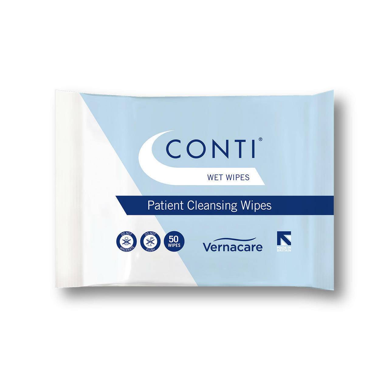 Salviette detergenti per pazienti Conti x 50