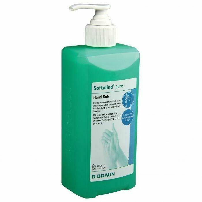 Flacone disinfettante per mani Softalind Pure da 1000 ml - Pompa erogatrice