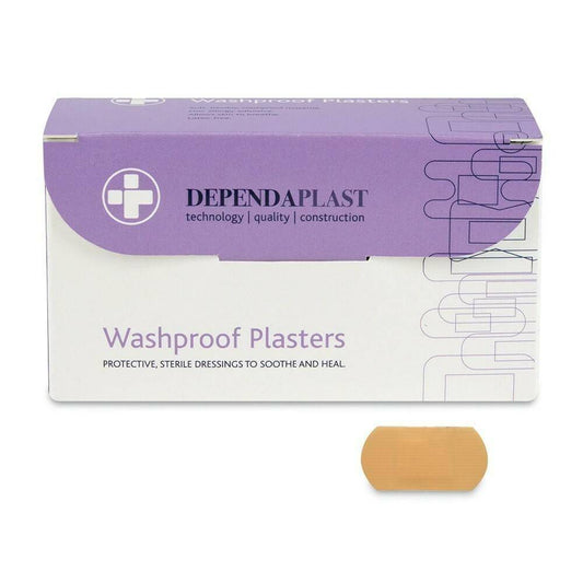 Dependaplast Washproof Plasters - 4cm x 2cm x 100 530 UKMEDI.CO.UK