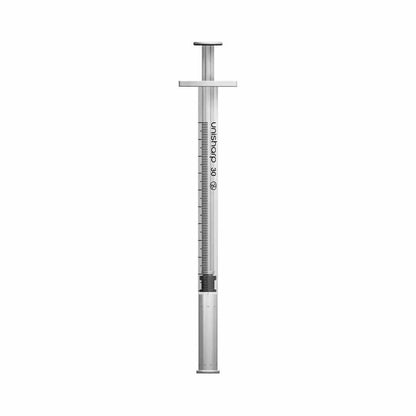 1ml 0.5 inch 27g Unisharp Syringe and Needle u100 - UKMEDI