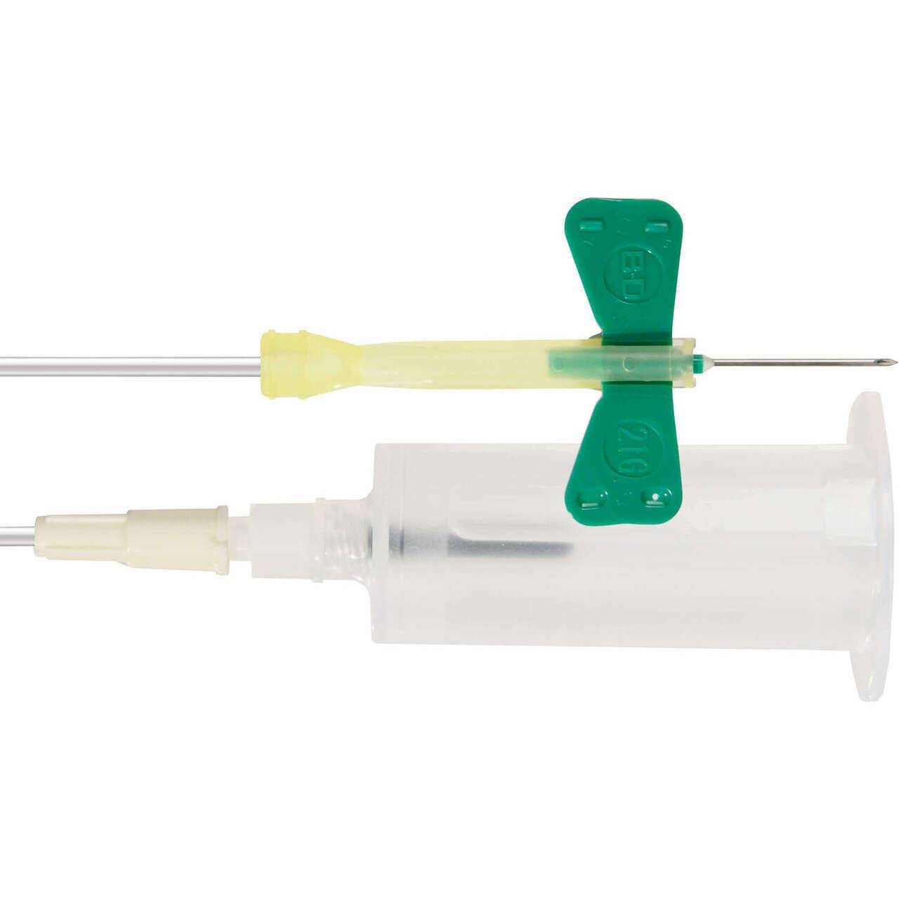 Set di tubi per la raccolta del sangue BD Vacutainer Safety Lok da 21 g verdi da 12 pollici