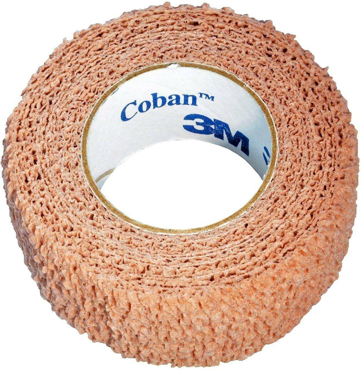 Benda autoadesiva 3M Coban da 2,5 cm x 4,5 m, colore carne