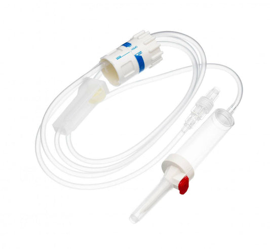 Set per infusione a gravità BD Alaris con regolatore di flusso di precisione rotante/scala singola