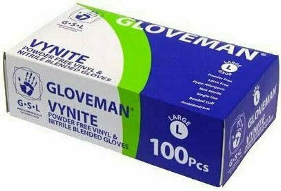 Guanti Gloveman Blue Vynite senza polvere