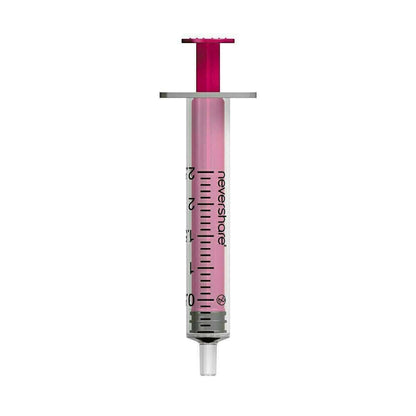 Siringhe Luer Slip rosa Nevershare da 2,5 ml