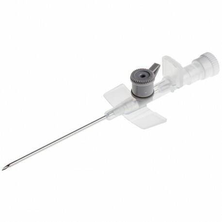 Cannula alata BD Venflon IV grigia da 16 g, 45 mm, con porta di iniezione