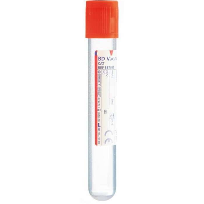 Provette per prelievo di sangue rosso siero BD Vacutainer da 10 ml