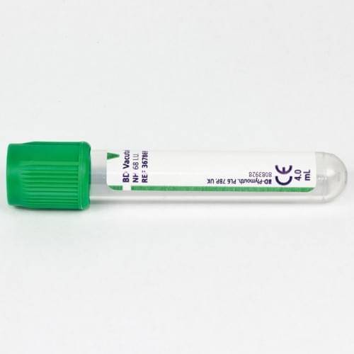 BD Vacutainer 4ml Tubetto di eparina sodica